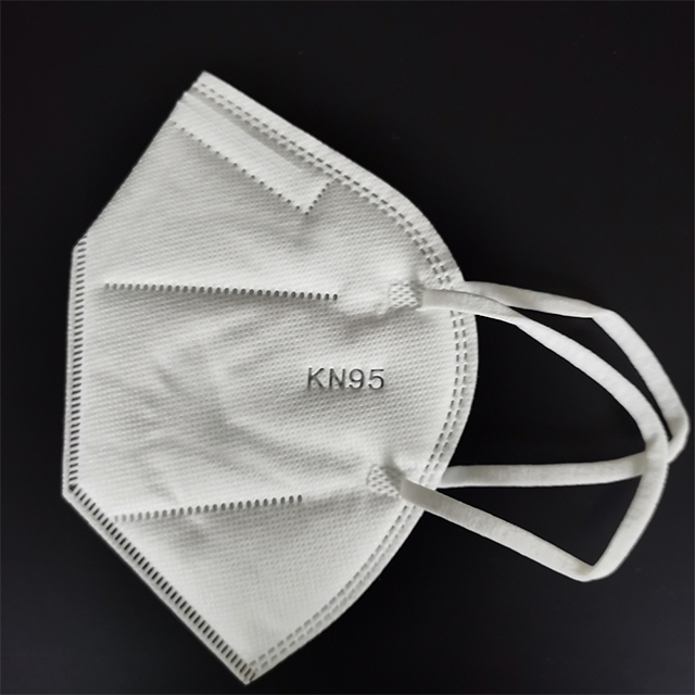 Máscara de face médica covid descartável KN95 Off White