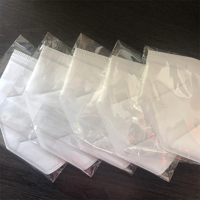 Máscara de face médica covid descartável KN95 Off White
