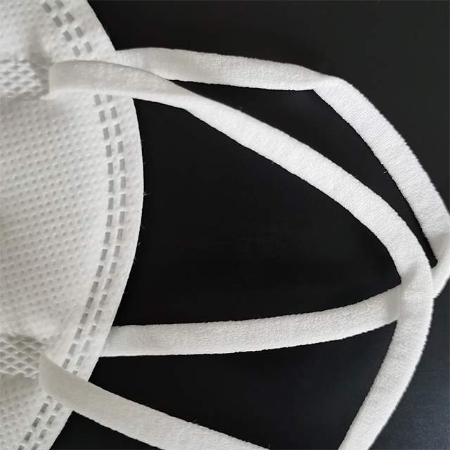 Máscara de face médica covid descartável KN95 Off White