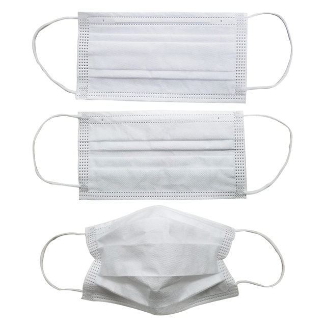 Máscara facial descartável de proteção azul 
